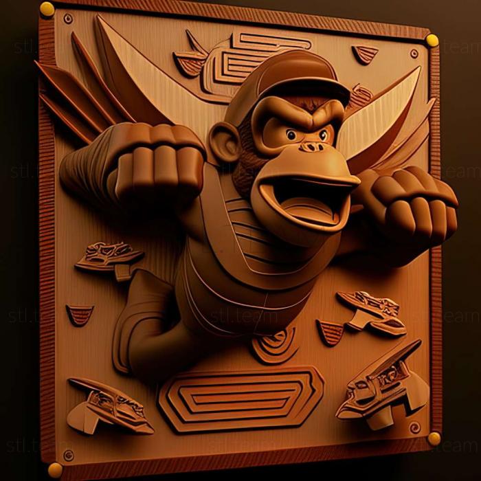3D model Donkey Kong Jet Race game (STL)